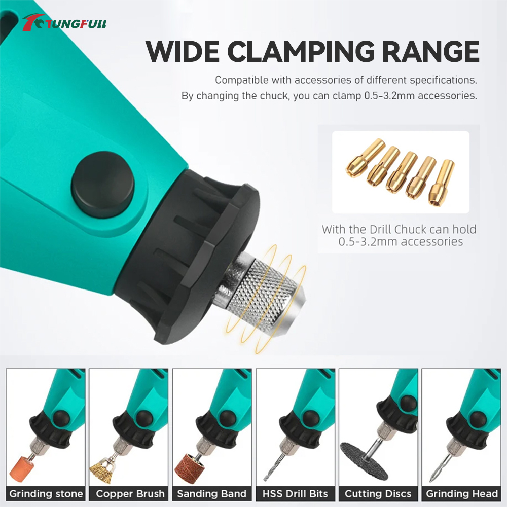 TUNGFULL Mini Electric Grinder - đánh giá và giá Woodworking Kit