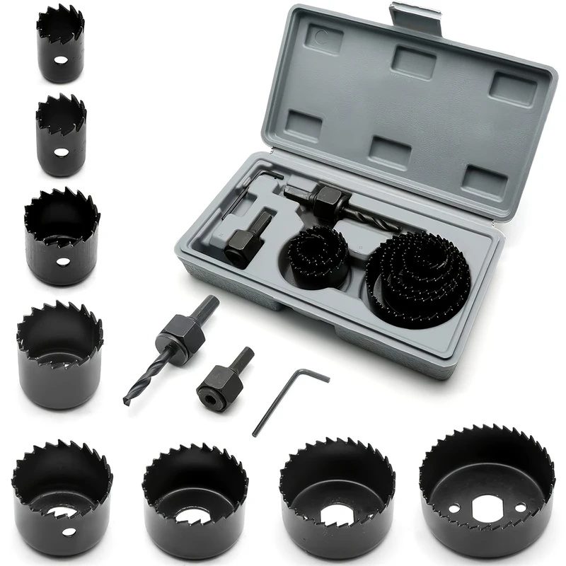 8pcs Woodworking Hole Saw Kit  - đánh giá và giá Woodworking Drills