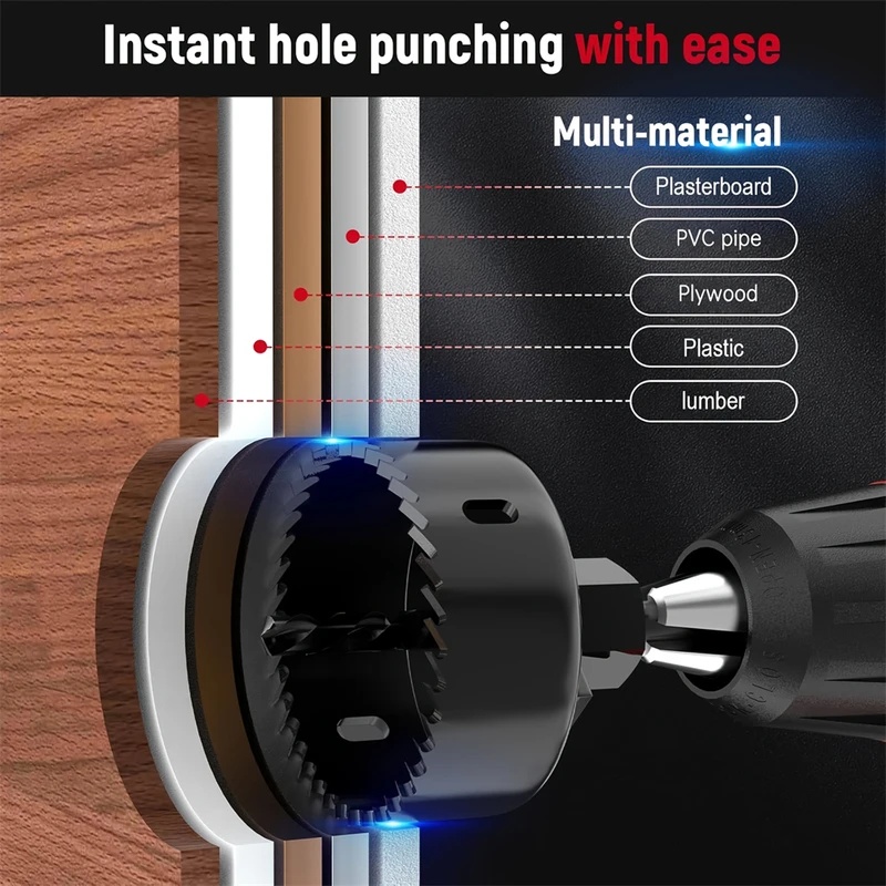 8pcs Woodworking Hole Saw Kit  - đánh giá và giá Woodworking Drills