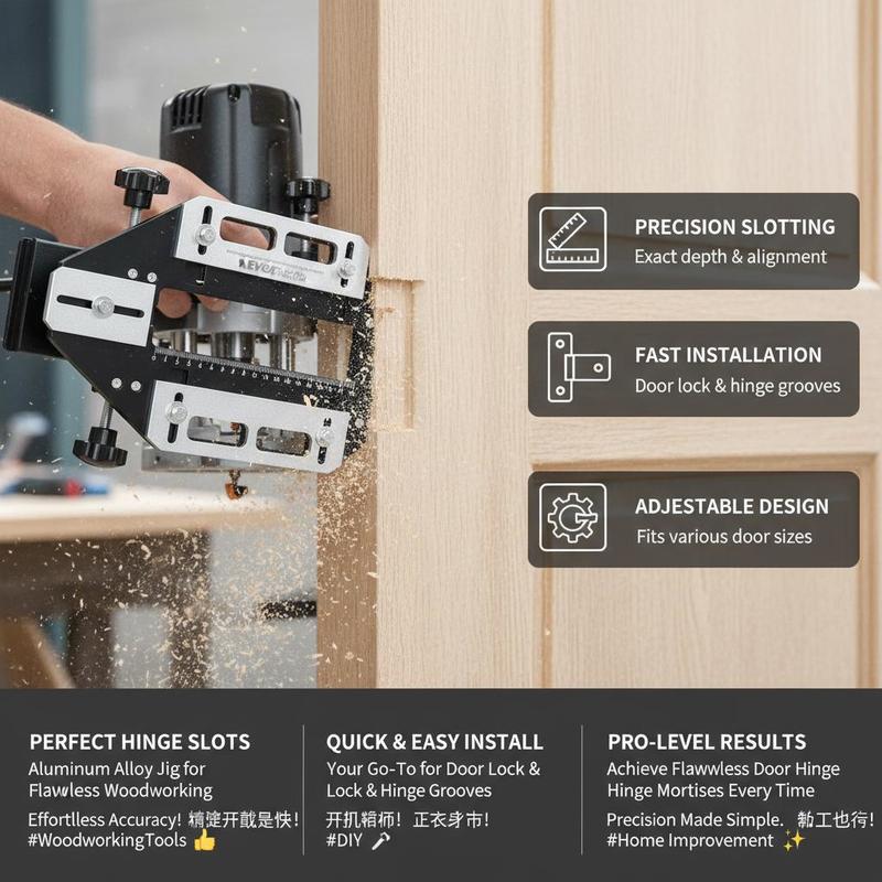 Aluminum Alloy Mortise Templat - đánh giá và giá Woodworking Tools