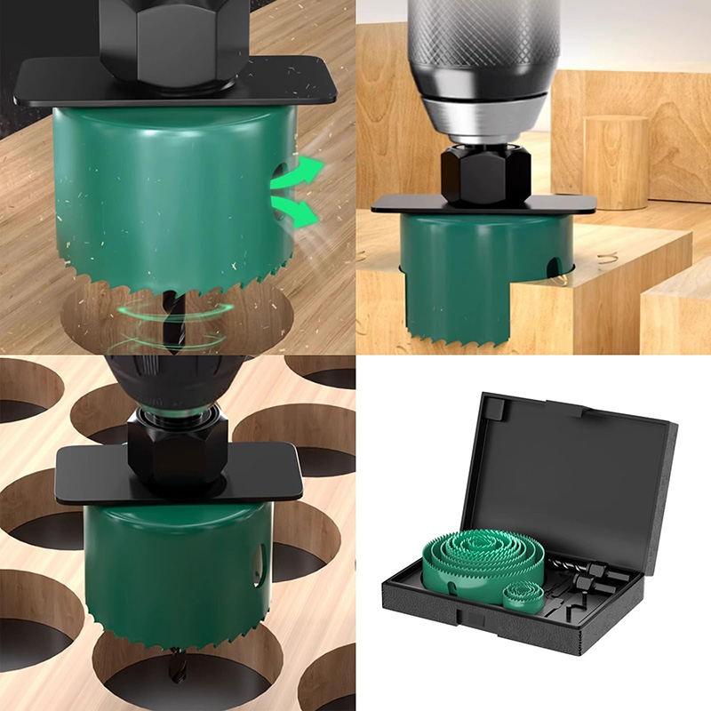19/8/5PCS 19-127mm Hole Saw Cu - đánh giá và giá Woodworking Drills
