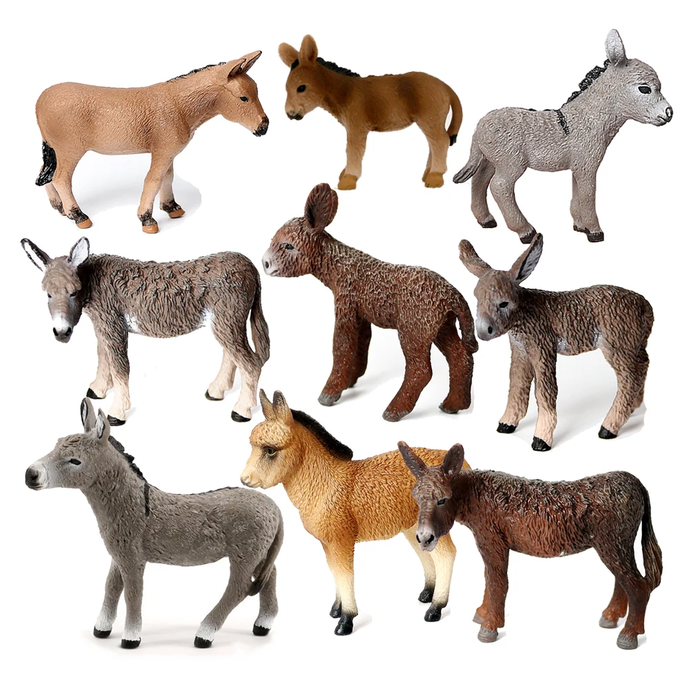 Donkey Model Toy Animals Figur - đánh giá và giá Woodworking Horse