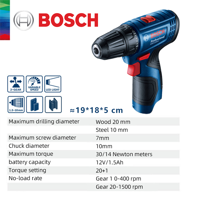 Bosch GSR 120-LI 12V Lithium E - đánh giá và giá Woodworking Drills